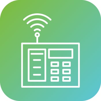 Burglar Alarm Vector Icon Style