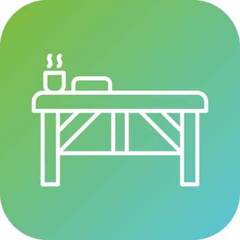 Spa Bed Vector Icon Style