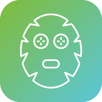 Facial Mask Vector Icon Style