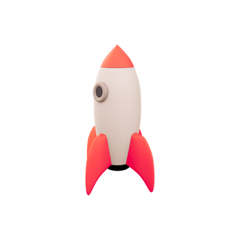 3d rocket space ship launch background. Cartoon rocketship spaceship icon. 3d render Shuttle creative icon png