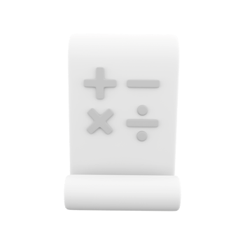 3D rendering A roll of paper with a dot symbol. 3d rendering paper roll png