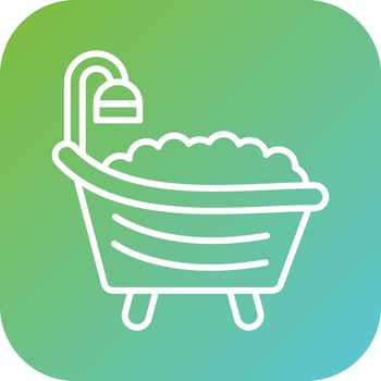 Bathtub Vector Icon Style