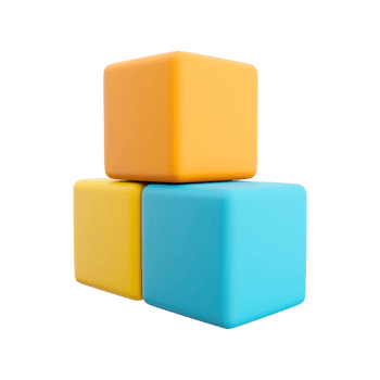 3d ABC blocks connecting jigsaw puzzle. Business teamwork symbol and baby child intelligence development concept, cooperation, partnership. 3D rendering blocks abc connection puzzle icon png