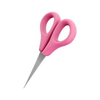 3D render scissor icon. Regular cutting scissor 3d rendering icon 3d illustration isolated icon png