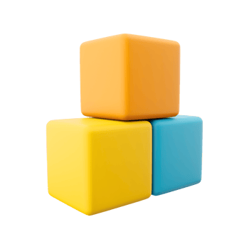 3d ABC blocks connecting jigsaw puzzle. Business teamwork symbol and baby child intelligence development concept, cooperation, partnership. 3D rendering blocks abc connection puzzle icon png