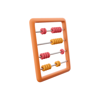 3d rendering abacus kids toy math classroom icon 3d rendering 3d rendering icon abacus kids toy icon png