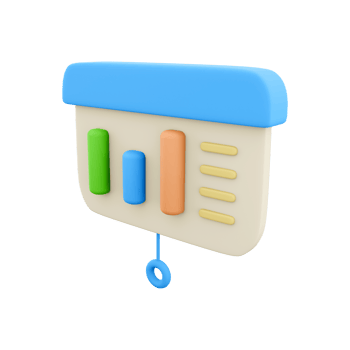 3d render charts. 3d rendering diagrams on board. 3d render statistics on whitebackground. 3d render charts. png