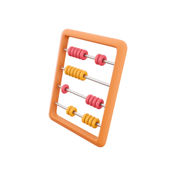 3d rendering abacus kids toy math classroom icon 3d rendering 3d rendering icon abacus kids toy icon png
