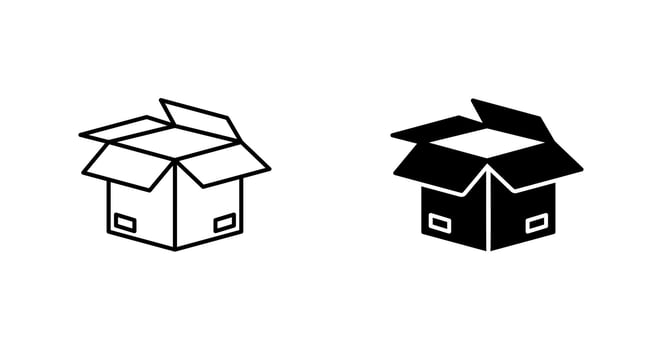 Open Box Vector Icon