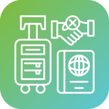 Contactless Travel Vector Icon Style