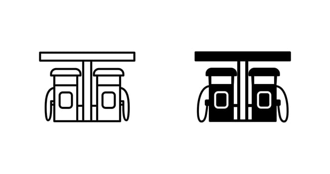 Petrol Station Vector Icon