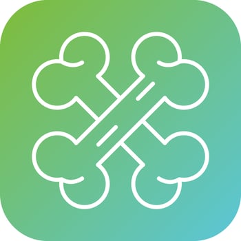 Bones Vector Icon Style