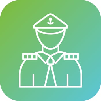Marine Male Vector Icon Style