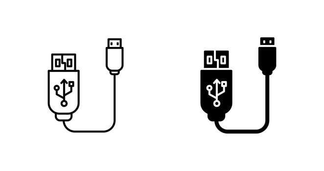 Usb Cable Vector Icon