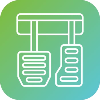 Car Pedal Vector Icon Style