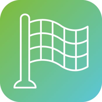 Checkered Flags Vector Icon Style