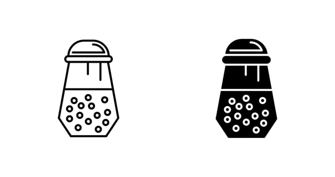Salt Shaker Vector Icon