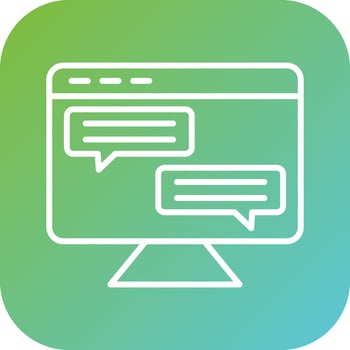 Live Chat Vector Icon Style