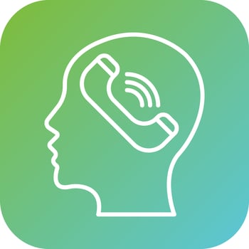 Help Line Vector Icon Style