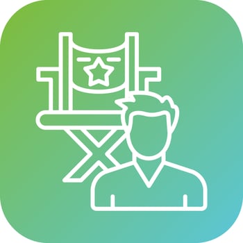 Director Male Vector Icon Style