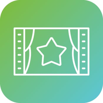 Film Premiere Vector Icon Style