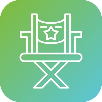 Director Chair Vector Icon Style
