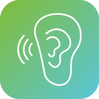 Listening Vector Icon Style