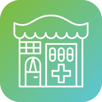 Medical Store Vector Icon Style