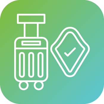 Travel Insurance Vector Icon Style