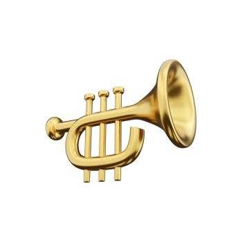 3d render saxophone on a white background. 3d rendering saxaphone. 3d render saxaphone illustration. png