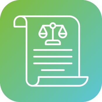 Law Vector Icon Style