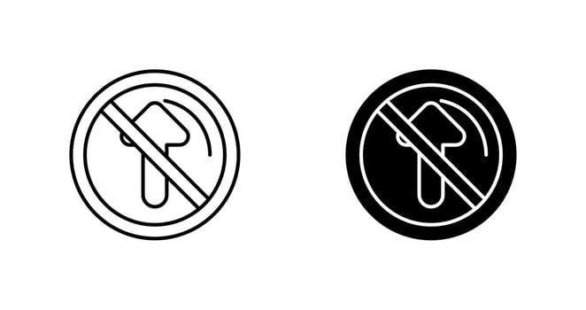 No Passing Vector Icon