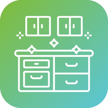 Kitchen Cleaning Vector Icon Style