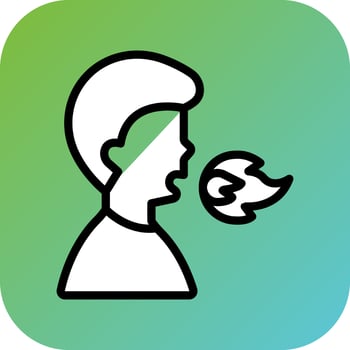 Fire Breather Vector Icon Style
