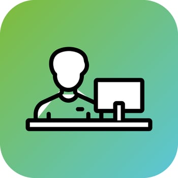 Cashier Vector Icon Style