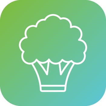 Broccoli Vector Icon Style