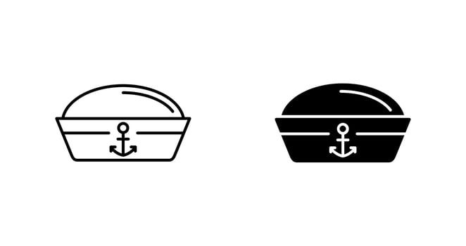 Sailor Hat Vector Icon