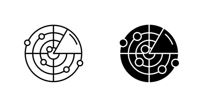 Radar Vector Icon