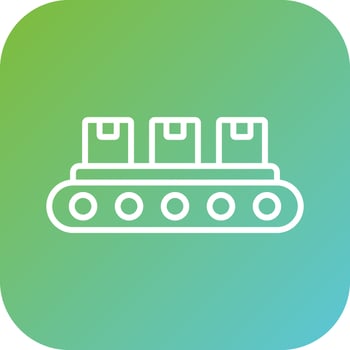 Conveyor Belt Vector Icon Style