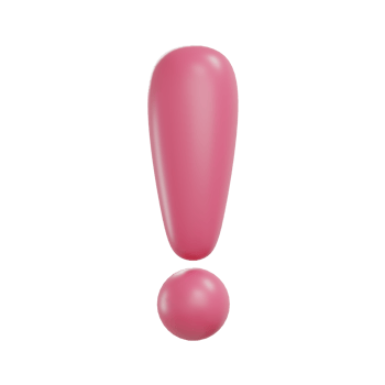 3d exclamation icon sign or attention caution mark. exclamation mark symbol. png
