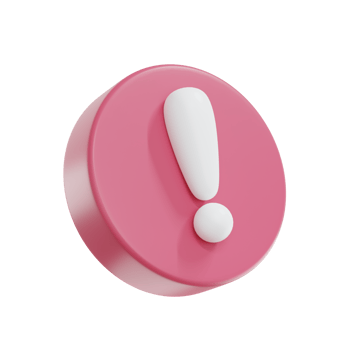 3d exclamation icon sign or attention caution mark. exclamation mark symbol. png