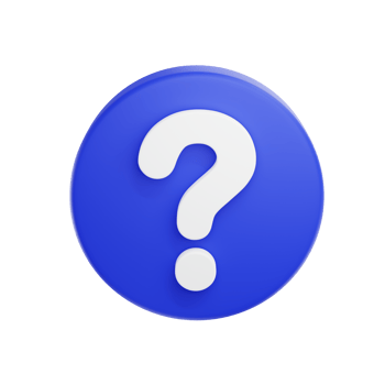 3D render Question mark speech bubble icon. Message box with question sign. png
