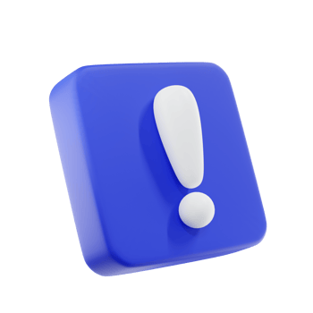 3d exclamation icon sign or attention caution mark. exclamation mark symbol. png