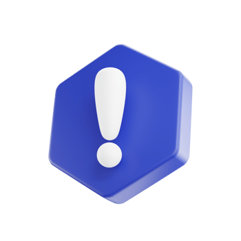 3d exclamation icon sign or attention caution mark. exclamation mark symbol. png