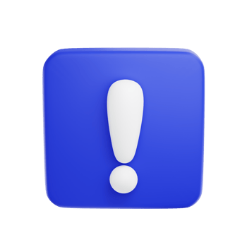 3d exclamation icon sign or attention caution mark. exclamation mark symbol. png