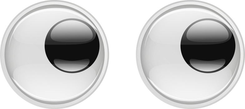 Cute Plastic Eyes for Toys. Looks and different moods png
