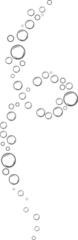 Bubbles of fizzy drink, air or soap. Vertical streams of water. Outline doodle illustration png