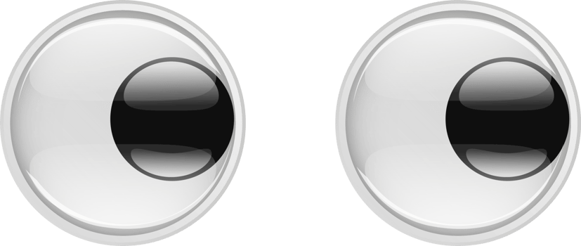 Cute Plastic Eyes for Toys. Looks and different moods png