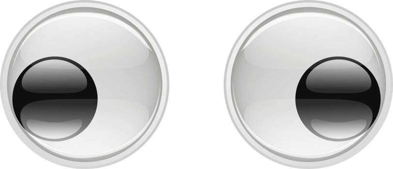 Cute Plastic Eyes for Toys. Looks and different moods png