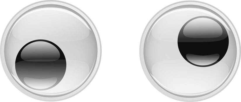 Cute Plastic Eyes for Toys. Looks and different moods png